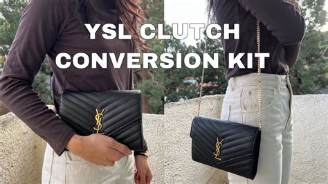 convert ysl clutch to crossbody|HOW TO CONVERT THE YSL CLUTCH INTO CROSSBODY.